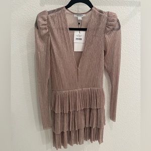 Sabina Musayev x Revolve mini dress in Rose color